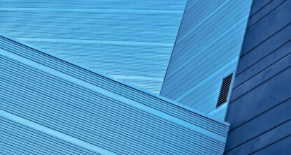 Blue abstract architecture.