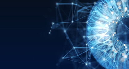 A close-up of a blue planet, evoking the global impact of intellectual property law.